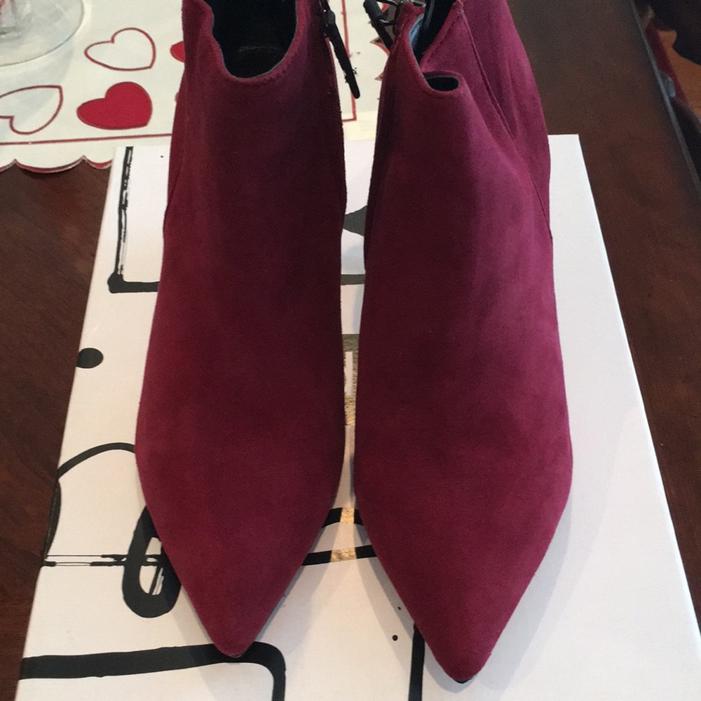 Berry Suede Bootie